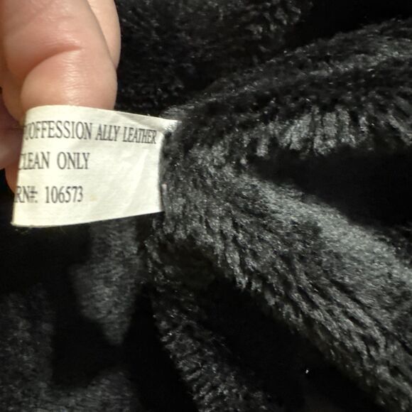 USA Flag Leather Bomber Jacket Men’s Medium USA Down The Sleeves Vintage Biker - Picture 11 of 16